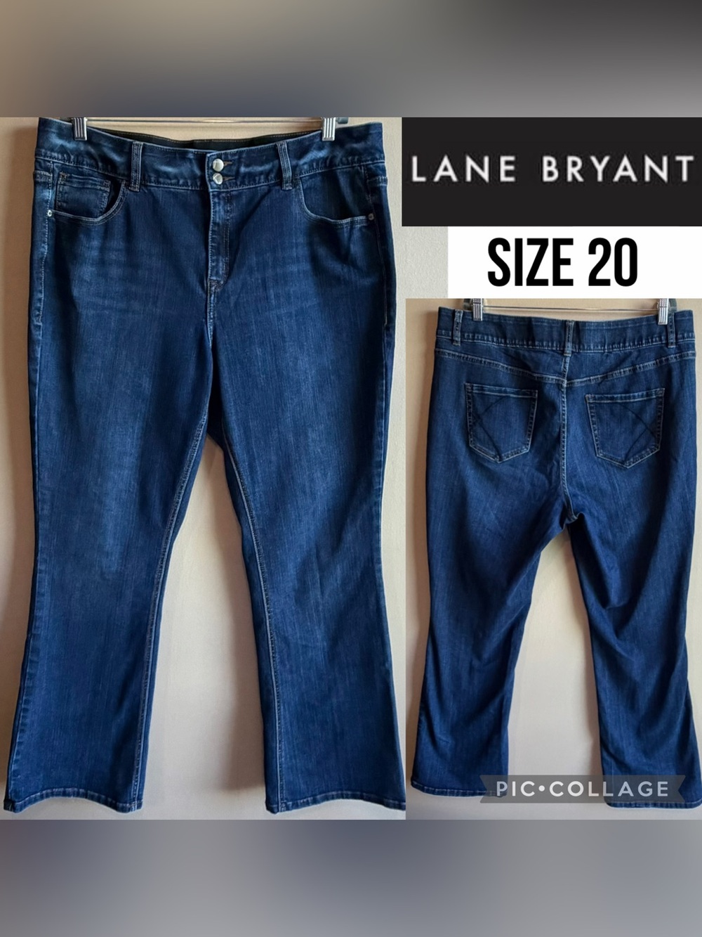 Lane Bryant Womens Jeans Bootcut Tighter Tummy Technology 32” Inseam High Rise